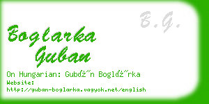 boglarka guban business card